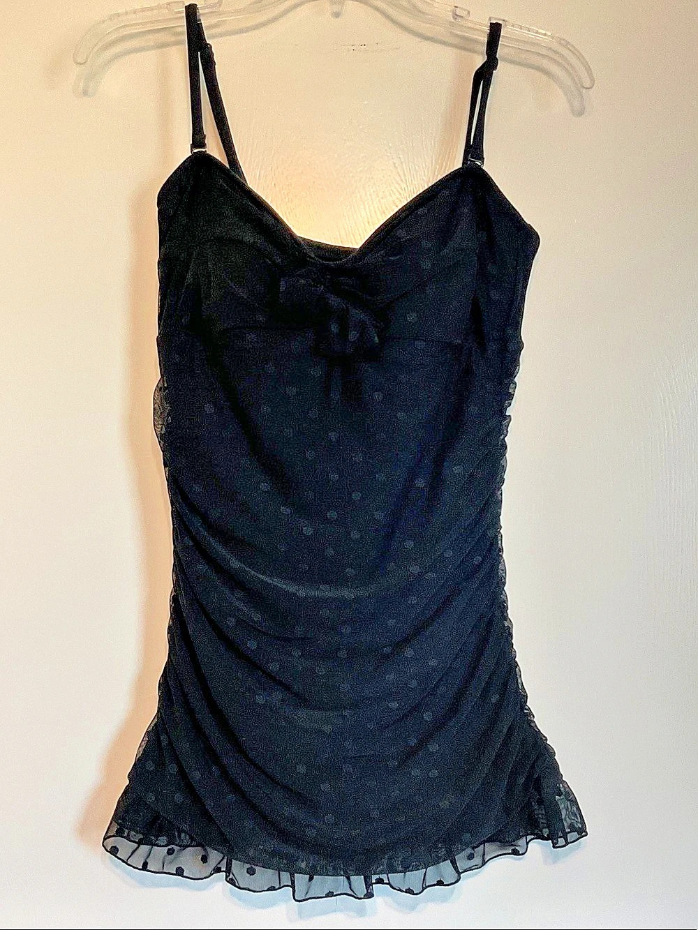 Christina Women's Polka Dot one piece Black Size 12 Like New